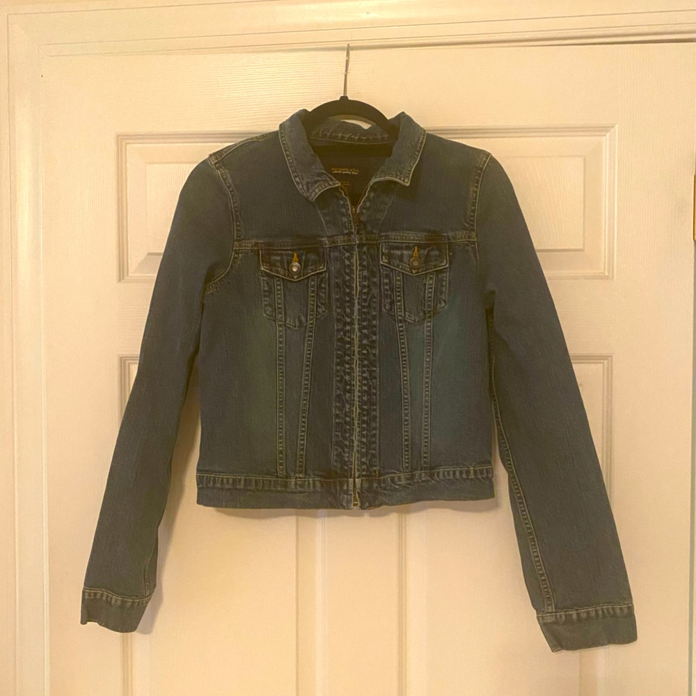 Vintage Abercrombie & Fitch zip up jean jacket
